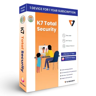 K7 Total Security 1 User for 1 Year Protection